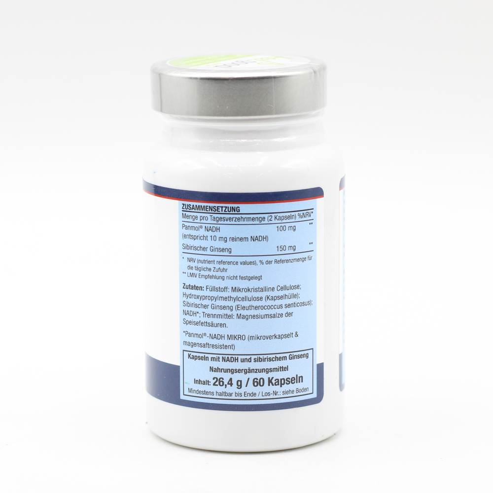 NADH 100+Ginseng magensaftresistente Kapseln NADH 100+Ginseng magensaftresistente Kapseln