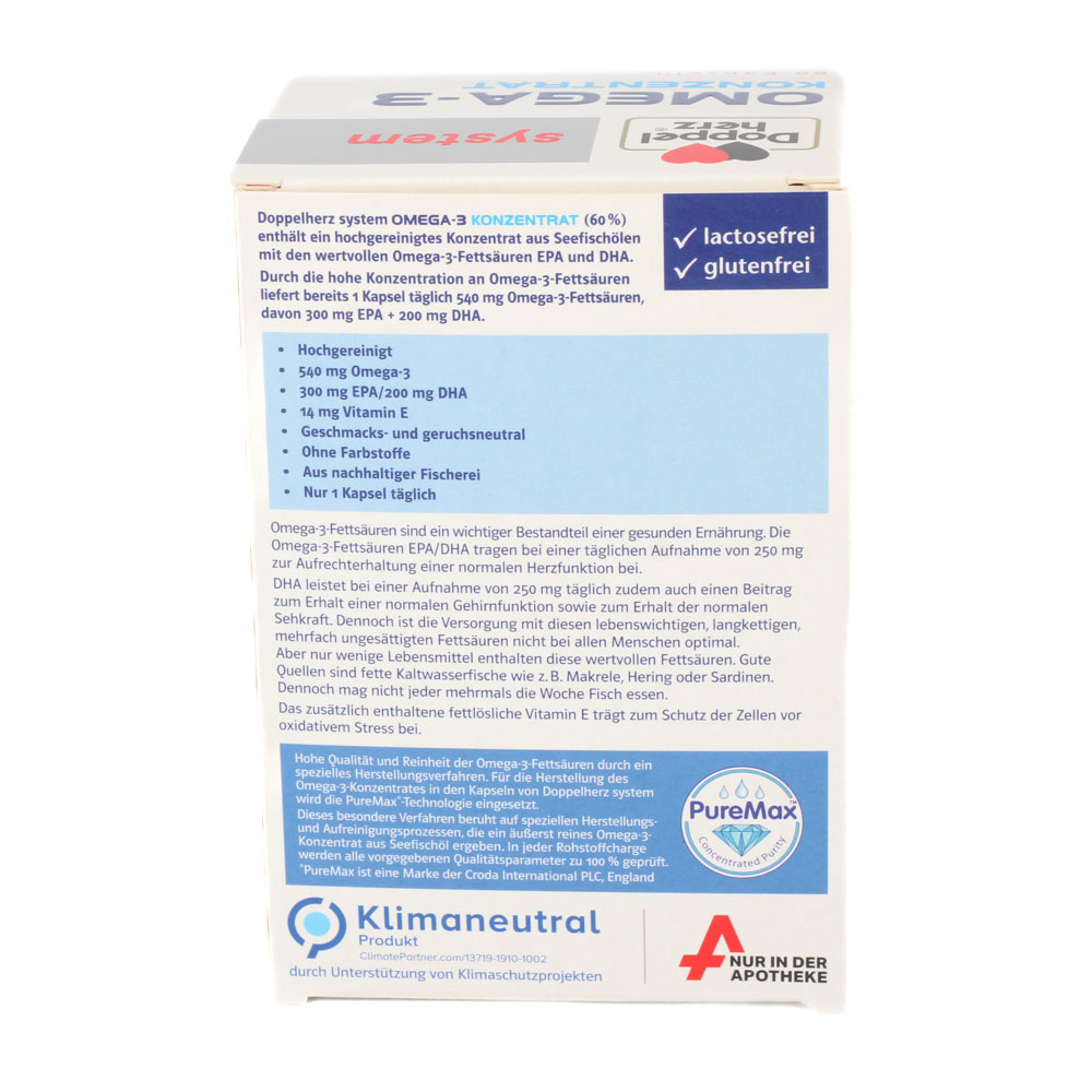 DOPPELHERZ Omega-3 Konzentrat system Kapseln DOPPELHERZ Omega-3 Konzentrat system Kapseln