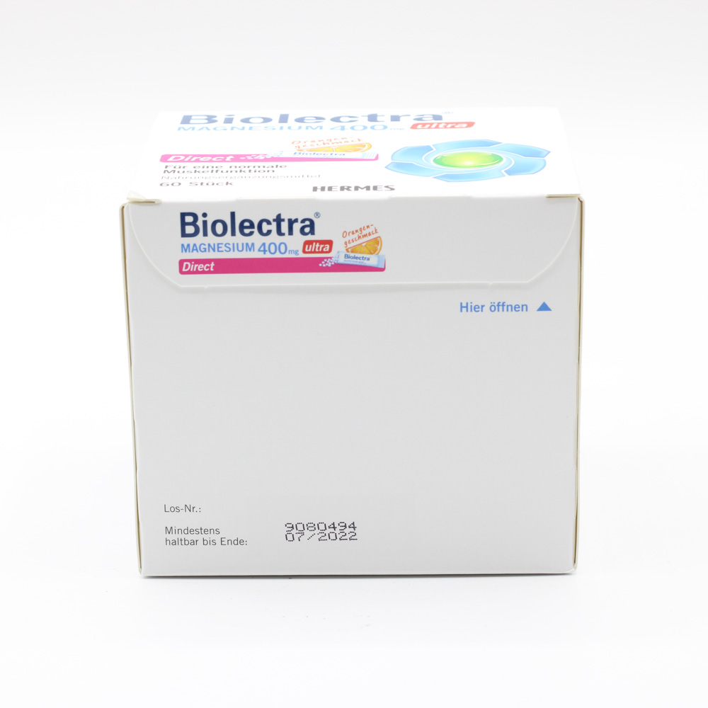 BIOLECTRA Magnesium 400 mg ultra Direct Orange BIOLECTRA Magnesium 400 mg ultra Direct Orange