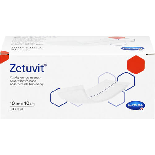 ZETUVIT Saugkompressen unsteril 10x10 cm ZETUVIT Saugkompressen unsteril 10x10 cm