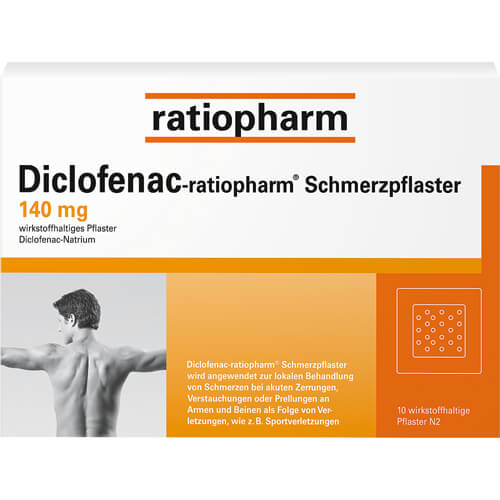 DICLOFENAC-ratiopharm Schmerzpflaster DICLOFENAC-ratiopharm Schmerzpflaster