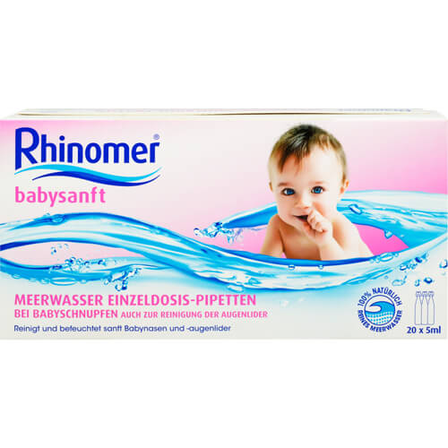 RHINOMER babysanft Meerwasser 5ml Einzeldosispip. RHINOMER babysanft Meerwasser 5ml Einzeldosispip.