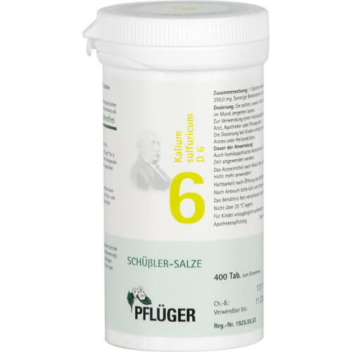 BIOCHEMIE Pflüger 6 Kalium sulfuricum D 6 Tabl. BIOCHEMIE Pflüger 6 Kalium sulfuricum D 6 Tabl.