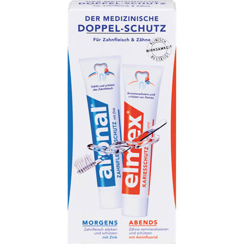 ARONAL/ELMEX Doppelschutz Zahnpasta ARONAL/ELMEX Doppelschutz Zahnpasta
