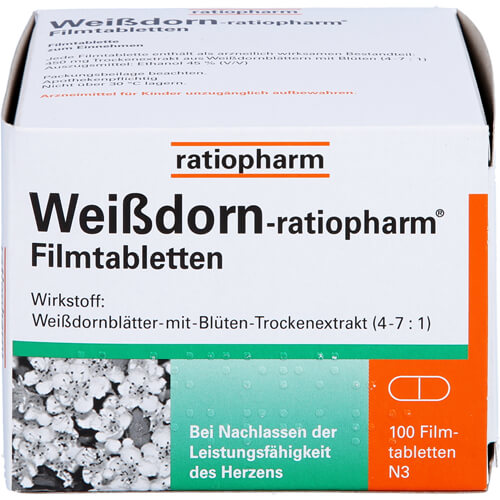 WEISSDORN-RATIOPHARM Filmtabletten WEISSDORN-RATIOPHARM Filmtabletten