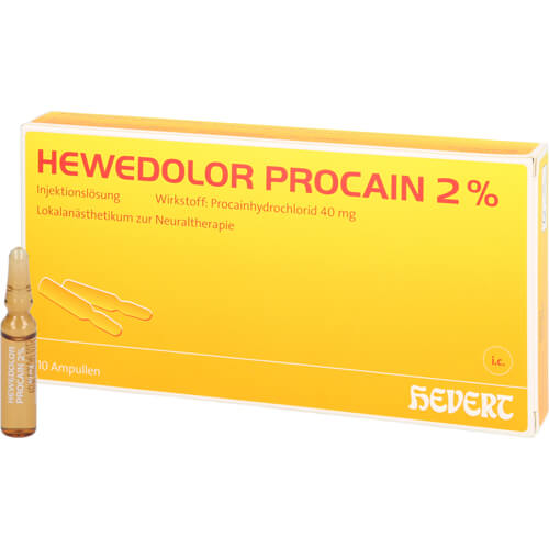 HEWEDOLOR Procain 2% Injektionslösung in Ampullen HEWEDOLOR Procain 2% Injektionslösung in Ampullen