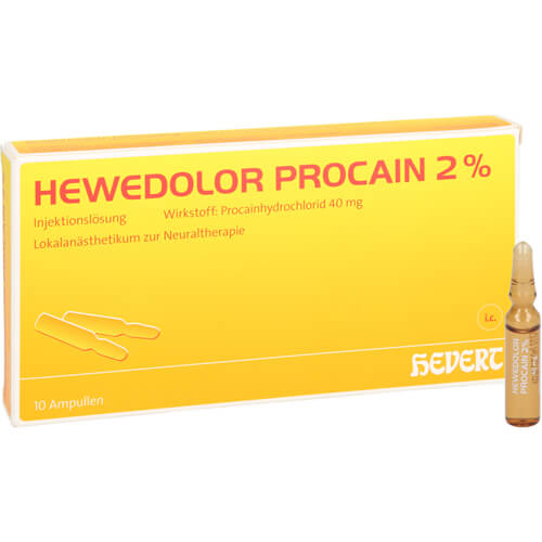HEWEDOLOR Procain 2% Injektionslösung in Ampullen HEWEDOLOR Procain 2% Injektionslösung in Ampullen