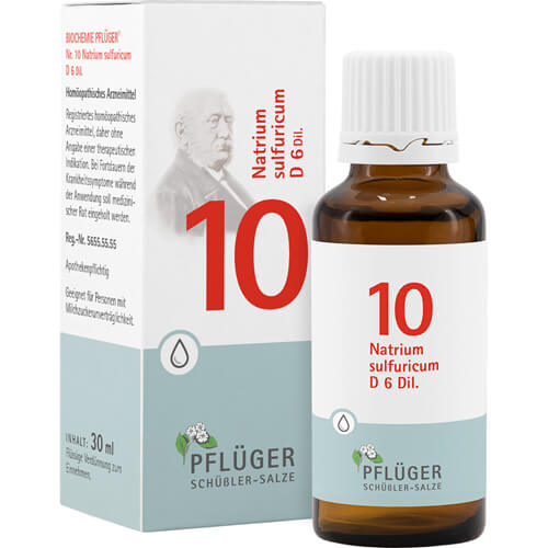 BIOCHEMIE Pflüger 10 Natrium sulfuricum D 6 Tropf. BIOCHEMIE Pflüger 10 Natrium sulfuricum D 6 Tropf.