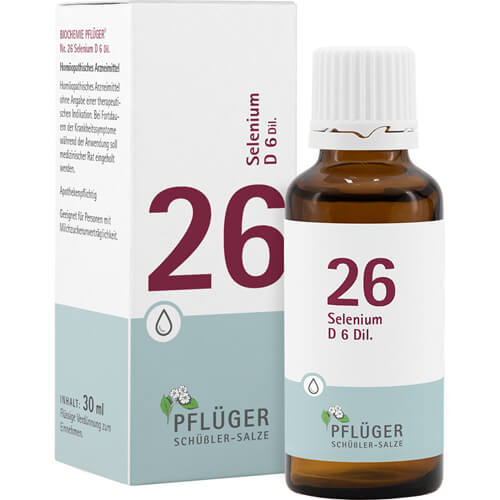 BIOCHEMIE Pflüger 26 Selenium D 6 Tropfen BIOCHEMIE Pflüger 26 Selenium D 6 Tropfen