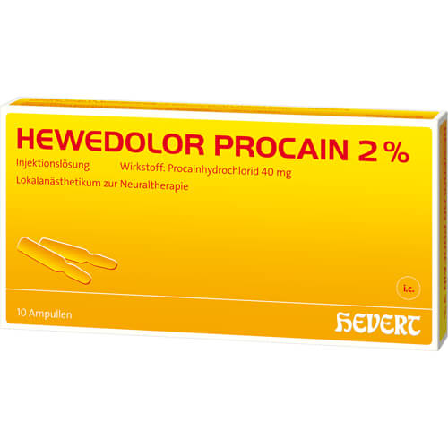 HEWEDOLOR Procain 2% Injektionslösung in Ampullen HEWEDOLOR Procain 2% Injektionslösung in Ampullen