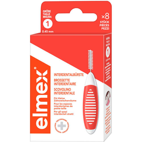 ELMEX Interdentalbürsten ISO Gr.1 0,45 mm orange ELMEX Interdentalbürsten ISO Gr.1 0,45 mm orange