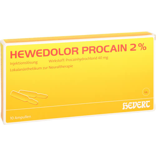 HEWEDOLOR Procain 2% Injektionslösung in Ampullen HEWEDOLOR Procain 2% Injektionslösung in Ampullen