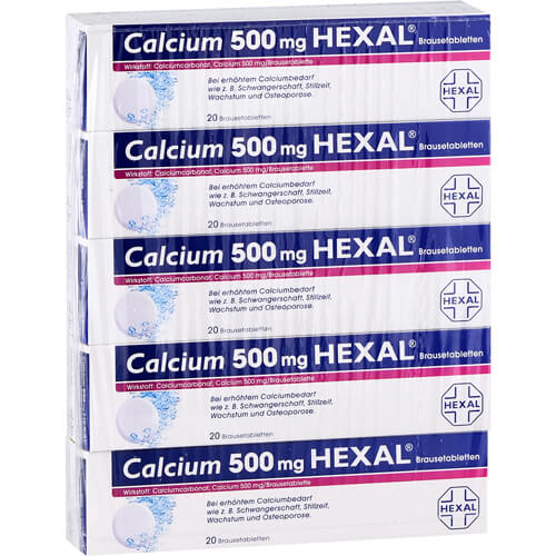 CALCIUM 500 HEXAL Brausetabletten CALCIUM 500 HEXAL Brausetabletten