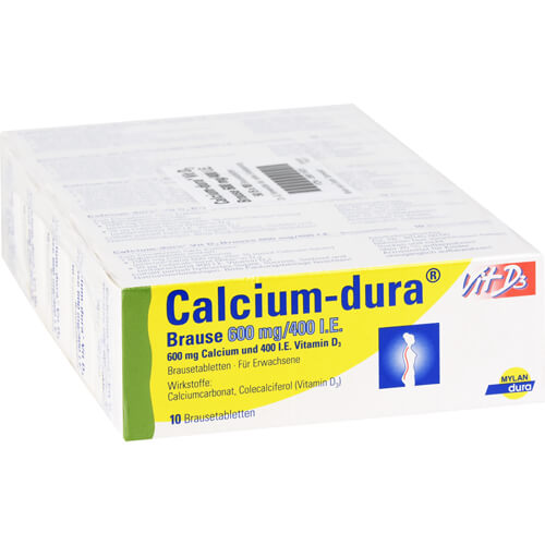 CALCIUM DURA Vit D3 Brause 600 mg/400 I.E. CALCIUM DURA Vit D3 Brause 600 mg/400 I.E.