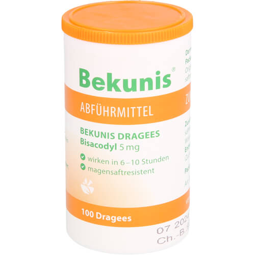 BEKUNIS Dragees Bisacodyl 5 mg magensaftres.Tabl. BEKUNIS Dragees Bisacodyl 5 mg magensaftres.Tabl.