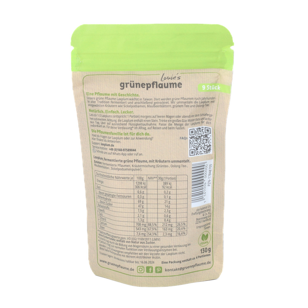 LAXPLUM fermentierte grüne Pflaumen LAXPLUM fermentierte grüne Pflaumen