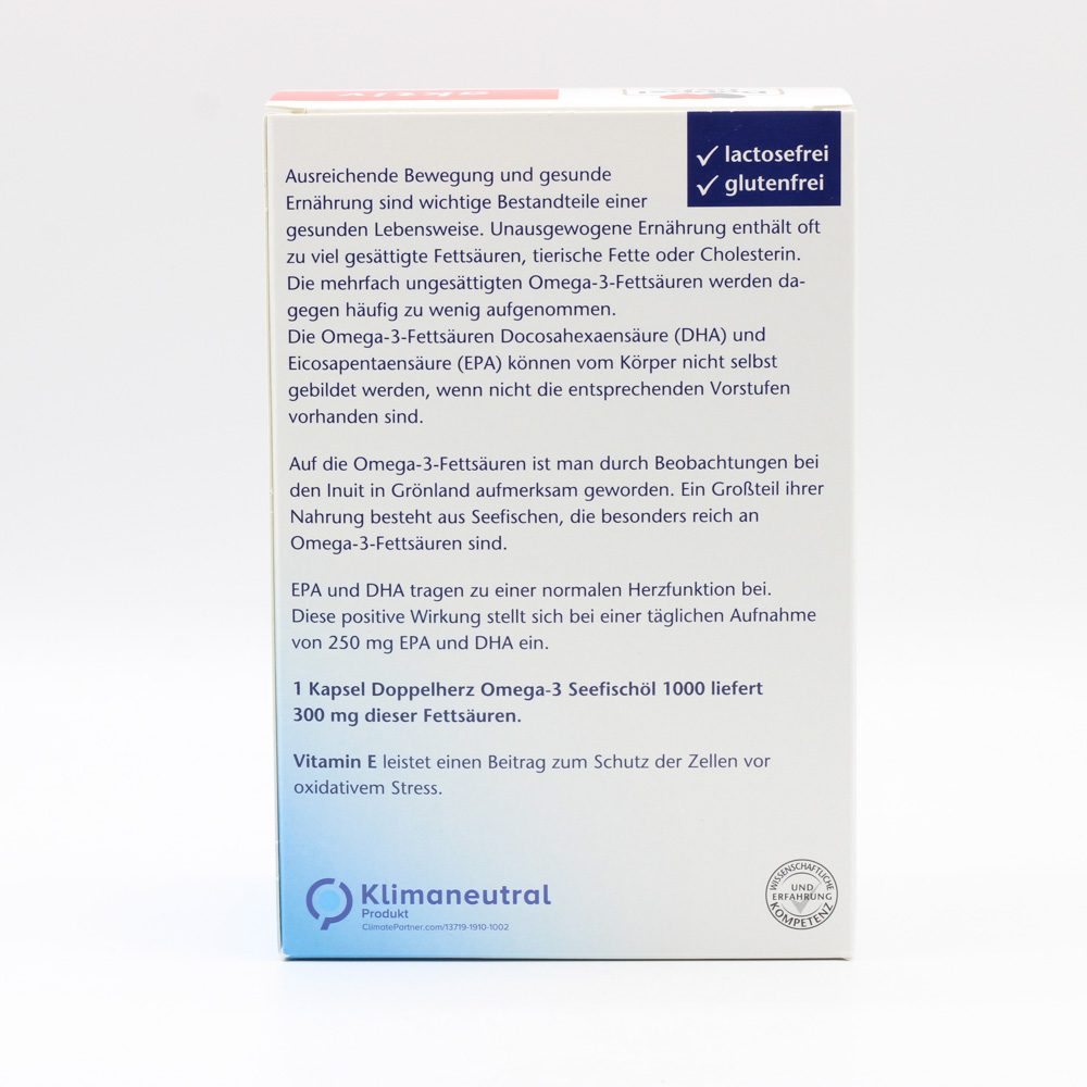 DOPPELHERZ Omega-3 Seefischöl 1000 Kapseln DOPPELHERZ Omega-3 Seefischöl 1000 Kapseln