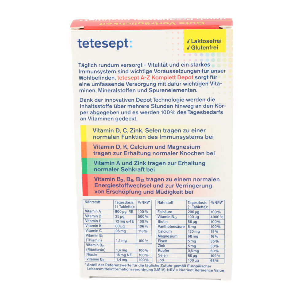 TETESEPT Vitamin A-Z Depot Filmtabletten TETESEPT Vitamin A-Z Depot Filmtabletten