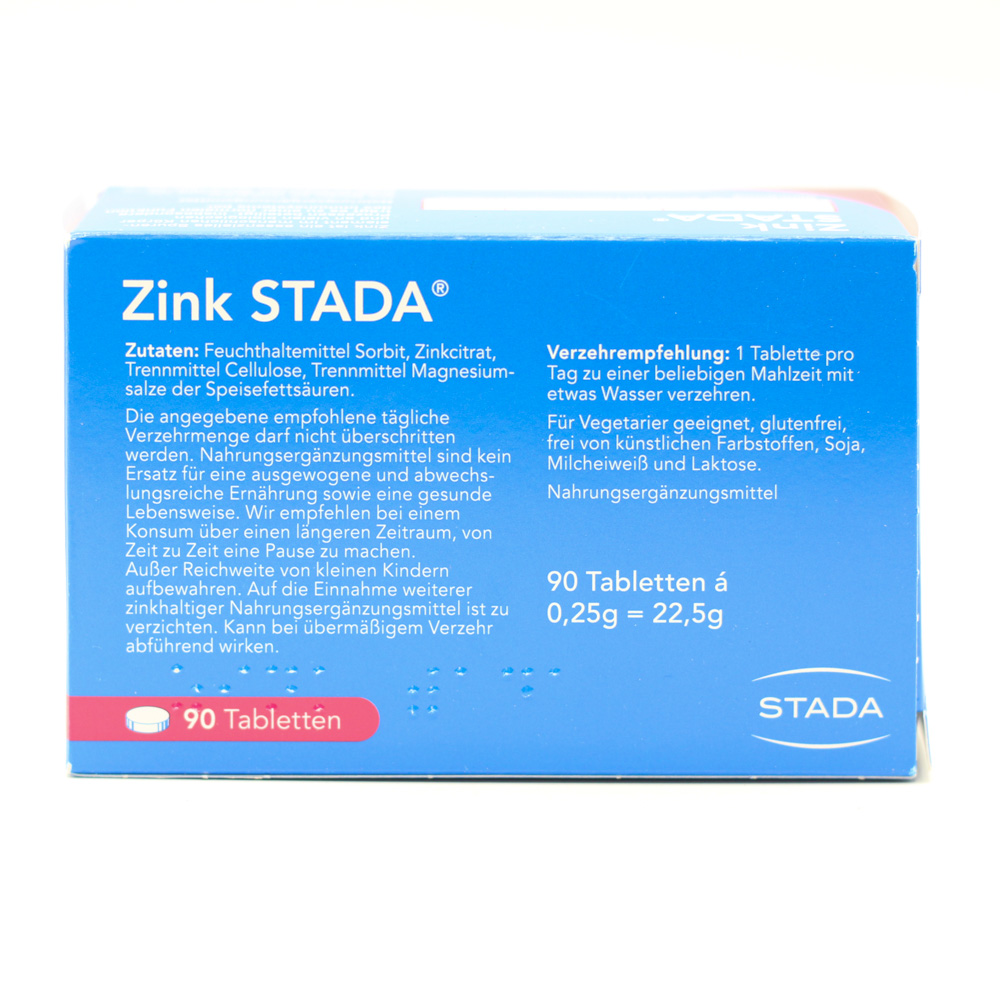 ZINK STADA 25 mg Tabletten ZINK STADA 25 mg Tabletten