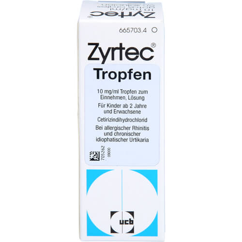 ZYRTEC 10 mg/ml Tropfen ZYRTEC 10 mg/ml Tropfen