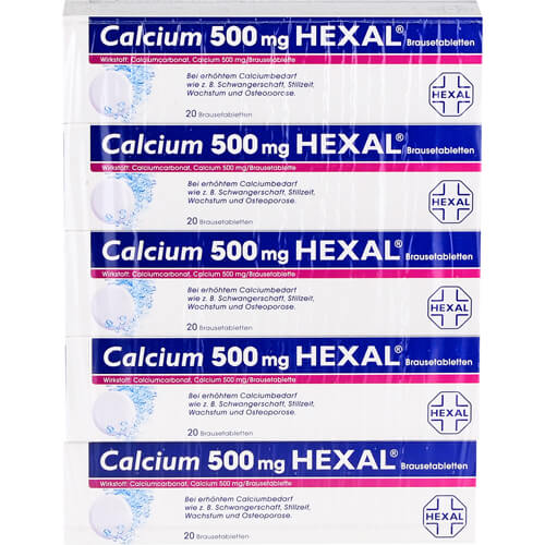 CALCIUM 500 HEXAL Brausetabletten CALCIUM 500 HEXAL Brausetabletten