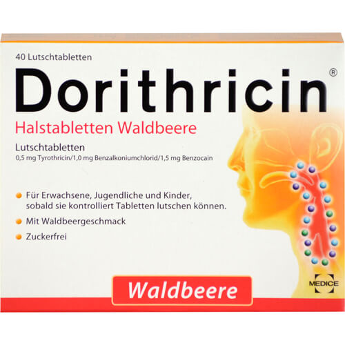 DORITHRICIN Halstabletten Waldbeere DORITHRICIN Halstabletten Waldbeere