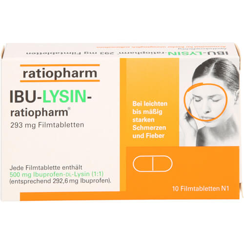 IBU-LYSIN-ratiopharm 293 mg Filmtabletten IBU-LYSIN-ratiopharm 293 mg Filmtabletten