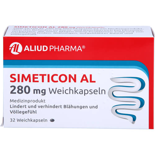 Simeticon AL 280 mg Weichkapseln bei Blähungen Simeticon AL 280 mg Weichkapseln bei Blähungen