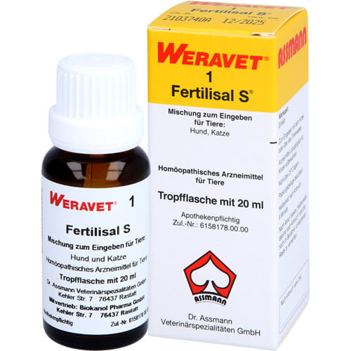 FERTILISAL S1 Tropf.f.Hunde/Katzen/heim-u.Zootiere FERTILISAL S1 Tropf.f.Hunde/Katzen/heim-u.Zootiere