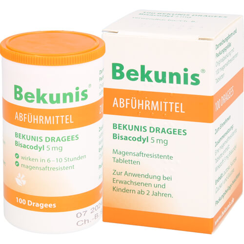 BEKUNIS Dragees Bisacodyl 5 mg magensaftres.Tabl. BEKUNIS Dragees Bisacodyl 5 mg magensaftres.Tabl.