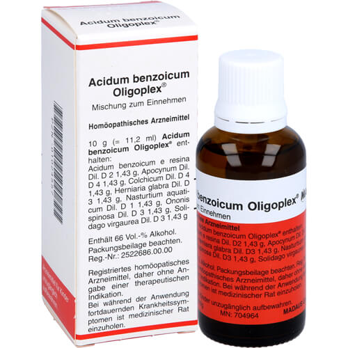 ACIDUM BENZOICUM OLIGOPLEX Liquidum ACIDUM BENZOICUM OLIGOPLEX Liquidum