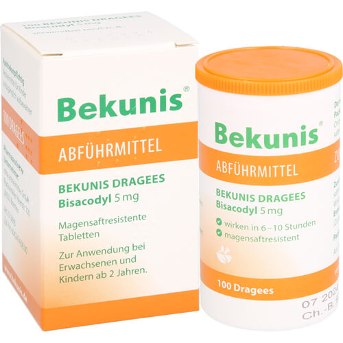 BEKUNIS Dragees Bisacodyl 5 mg magensaftres.Tabl. BEKUNIS Dragees Bisacodyl 5 mg magensaftres.Tabl.
