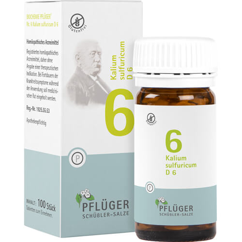BIOCHEMIE Pflüger 6 Kalium sulfuricum D 6 Tabl. BIOCHEMIE Pflüger 6 Kalium sulfuricum D 6 Tabl.