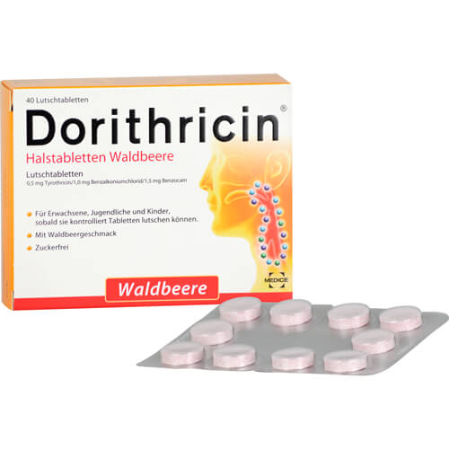 DORITHRICIN Halstabletten Waldbeere DORITHRICIN Halstabletten Waldbeere