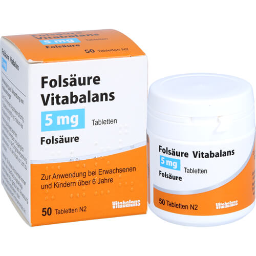 FOLSÄURE VITABALANS 5 mg Tabletten FOLSÄURE VITABALANS 5 mg Tabletten