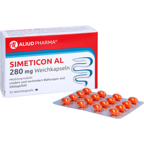 Simeticon AL 280 mg Weichkapseln bei Blähungen Simeticon AL 280 mg Weichkapseln bei Blähungen