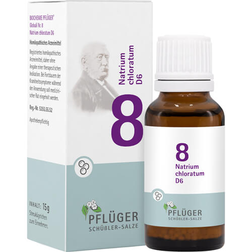 BIOCHEMIE Pflüger 8 Natrium chloratum D 6 Globuli BIOCHEMIE Pflüger 8 Natrium chloratum D 6 Globuli