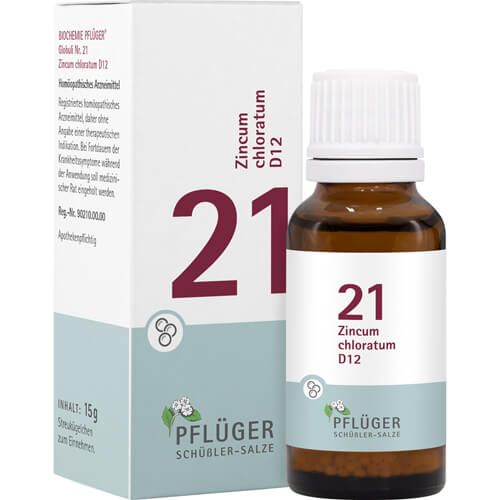 BIOCHEMIE Pflüger 21 Zincum chloratum D 12 Globuli BIOCHEMIE Pflüger 21 Zincum chloratum D 12 Globuli