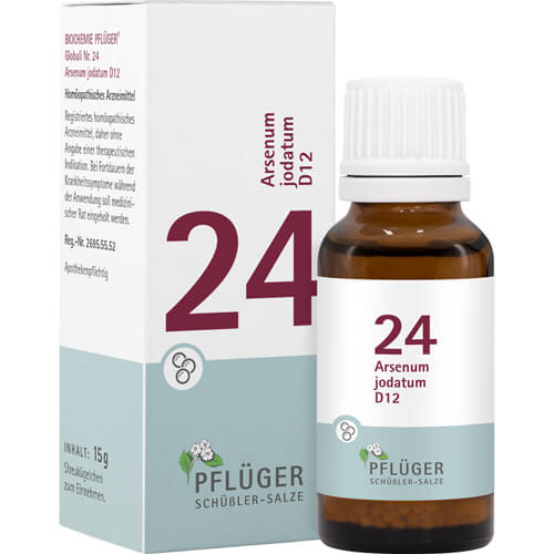BIOCHEMIE Pflüger 24 Arsenum jodatum D 12 Globuli BIOCHEMIE Pflüger 24 Arsenum jodatum D 12 Globuli