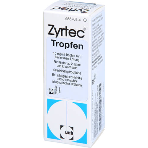 ZYRTEC 10 mg/ml Tropfen ZYRTEC 10 mg/ml Tropfen