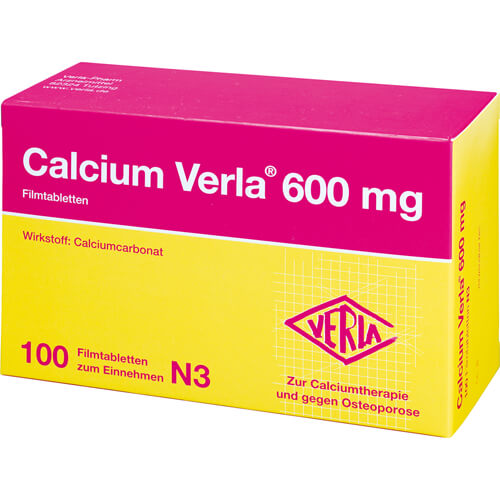 CALCIUM VERLA 600 mg Filmtabletten CALCIUM VERLA 600 mg Filmtabletten