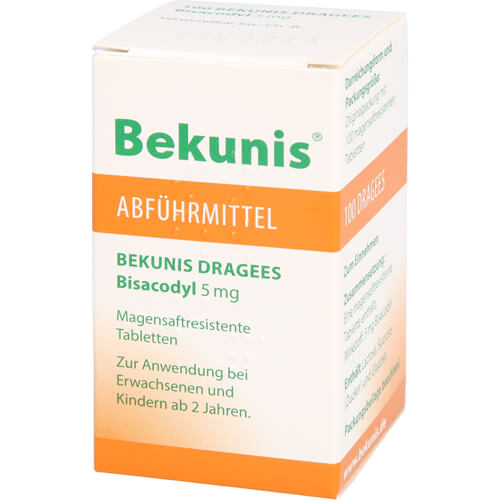 BEKUNIS Dragees Bisacodyl 5 mg magensaftres.Tabl. BEKUNIS Dragees Bisacodyl 5 mg magensaftres.Tabl.