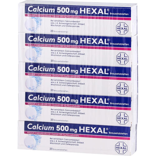 CALCIUM 500 HEXAL Brausetabletten CALCIUM 500 HEXAL Brausetabletten