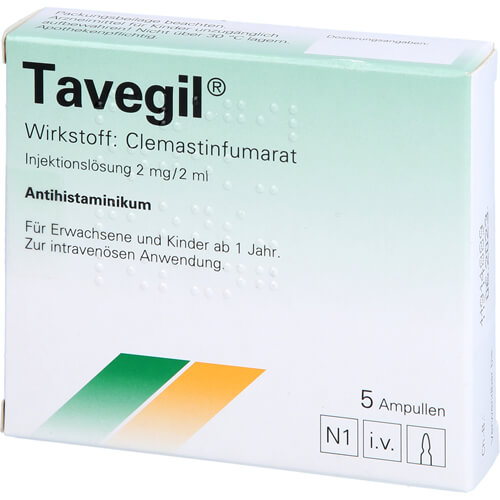 TAVEGIL Injektionslösung 2 mg/2 ml Ampullen TAVEGIL Injektionslösung 2 mg/2 ml Ampullen