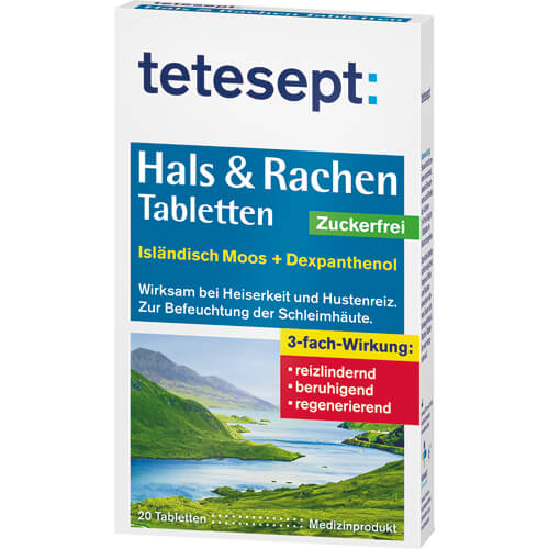TETESEPT Hals & Rachen Tabletten zuckerfrei TETESEPT Hals & Rachen Tabletten zuckerfrei