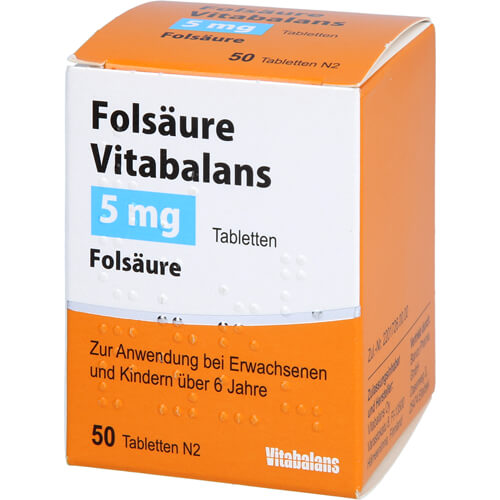 FOLSÄURE VITABALANS 5 mg Tabletten FOLSÄURE VITABALANS 5 mg Tabletten