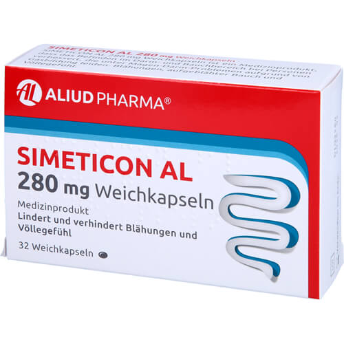 Simeticon AL 280 mg Weichkapseln bei Blähungen Simeticon AL 280 mg Weichkapseln bei Blähungen