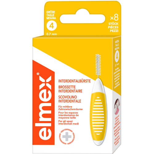 ELMEX Interdentalbürsten ISO Gr.4 0,7 mm gelb ELMEX Interdentalbürsten ISO Gr.4 0,7 mm gelb