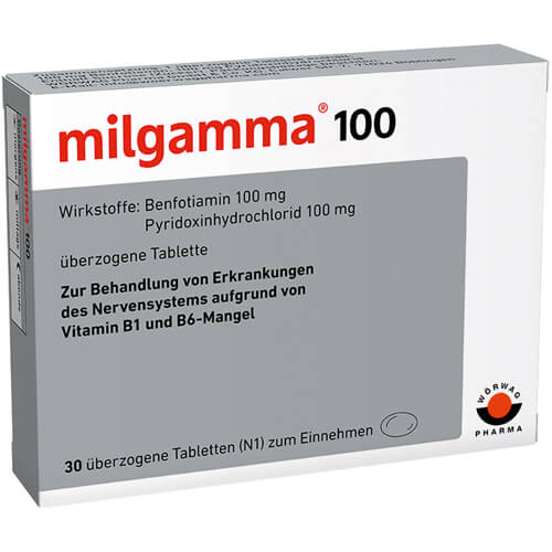 MILGAMMA 100 mg überzogene Tabletten MILGAMMA 100 mg überzogene Tabletten