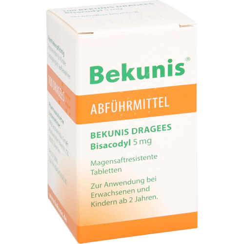 BEKUNIS Dragees Bisacodyl 5 mg magensaftres.Tabl. BEKUNIS Dragees Bisacodyl 5 mg magensaftres.Tabl.